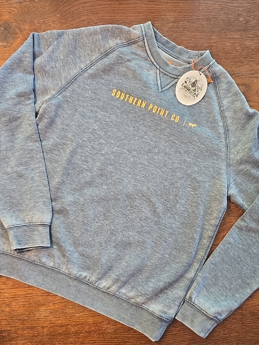 Southern Point Co. Kids' Blue Heather Campside Sweatshirt NWY